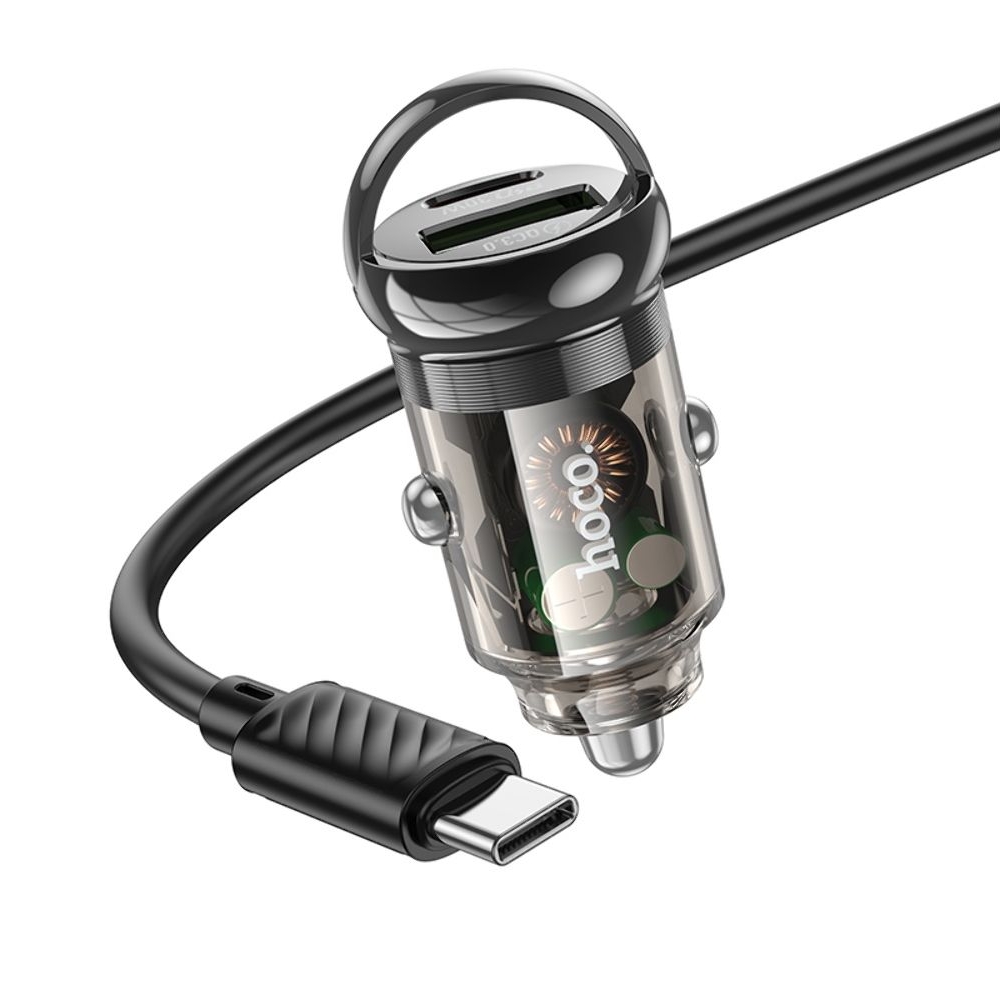    Hoco Z53A USB/ Type-C, Power Delivery (30 ), Quick Charge, transparent,  +  Type-C  Type-C | ,  