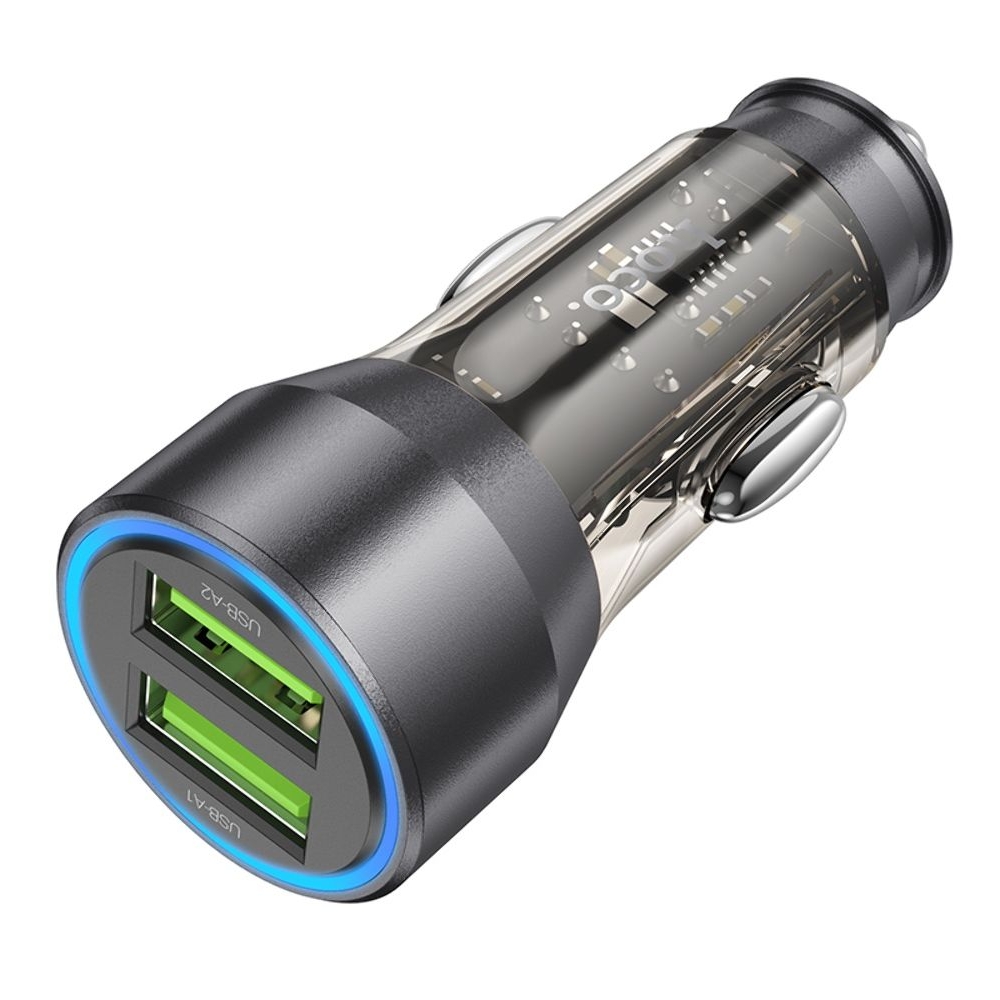    Hoco NZ12 2 USB, Quick Charge, 36W transparent,  | ,  