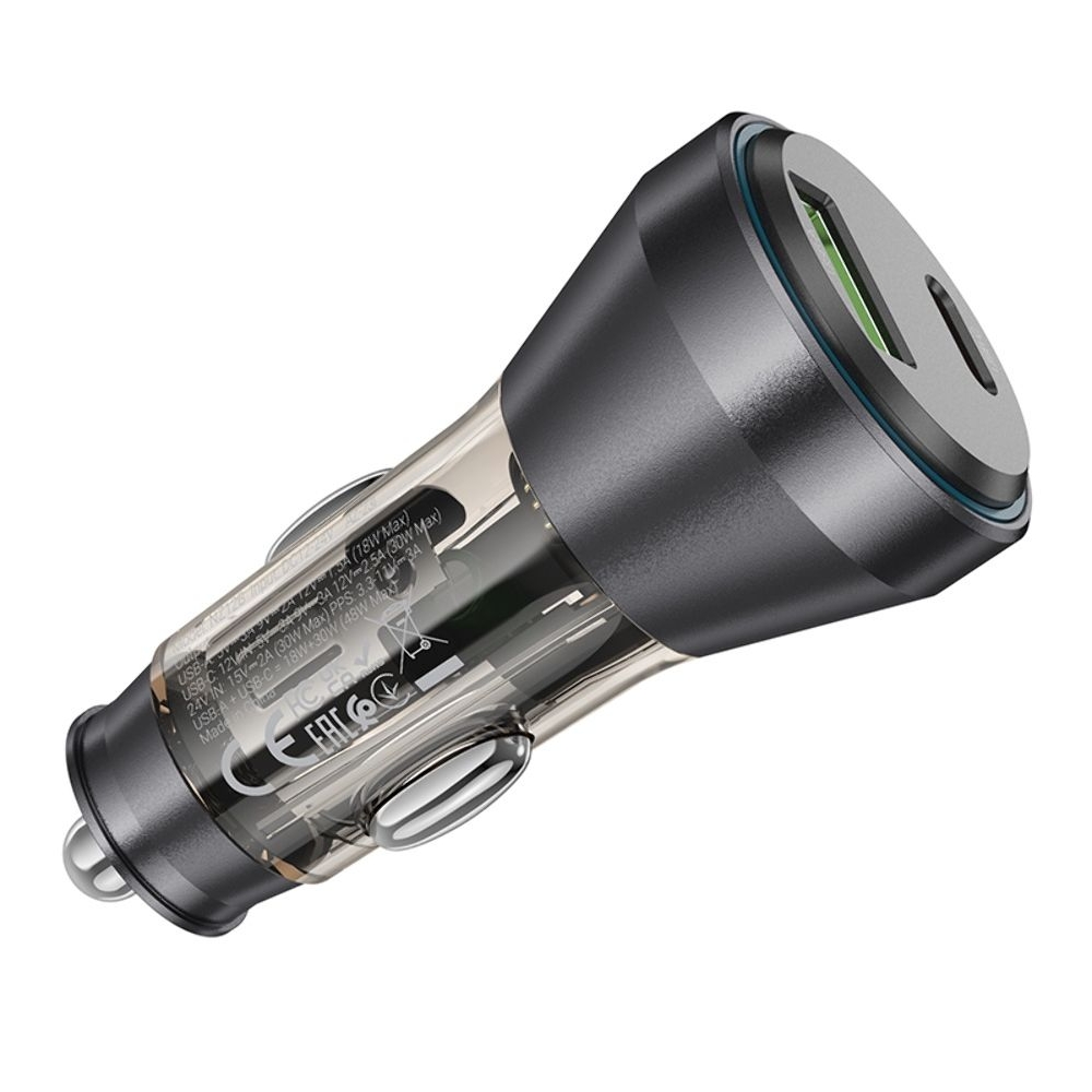    Hoco NZ12B USB/ Type-C PD 48W   transparent,  | ,  