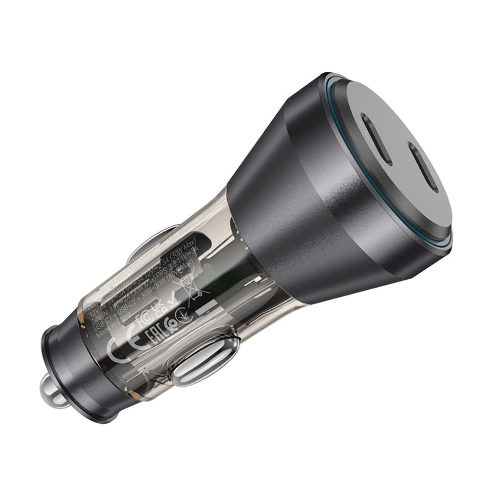    Hoco NZ12C 2 Type-C PD 60W   transparent,  | ,  