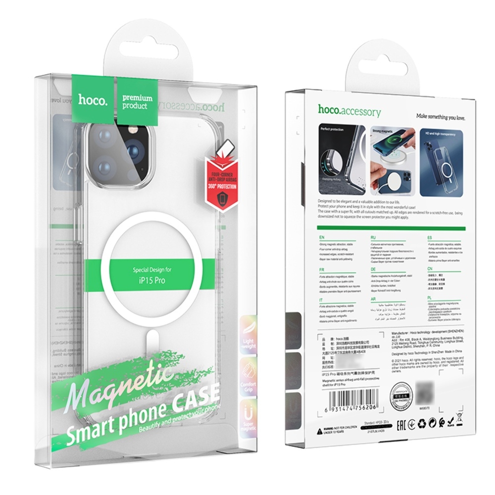  Hoco airbag anti-fall c Mag Safe  Apple iPhone 15 Pro 