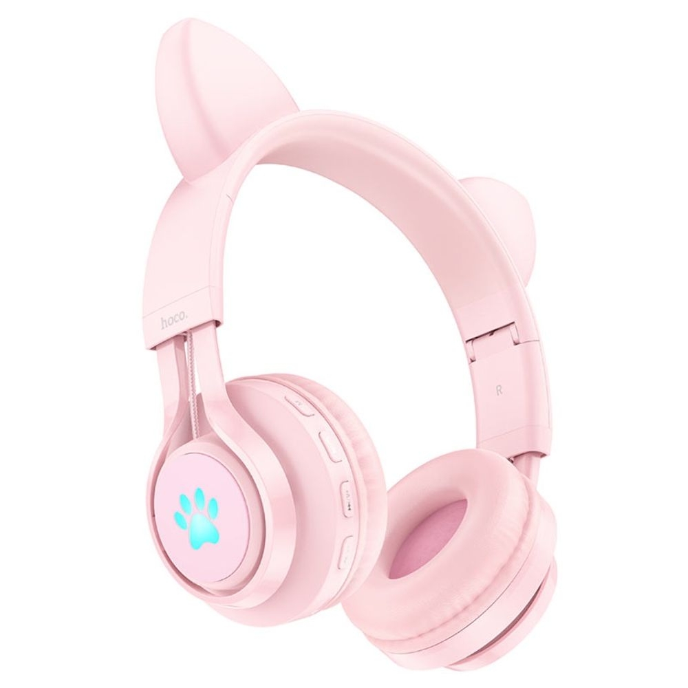   Hoco W39 Cat Ear     LED  pink |  