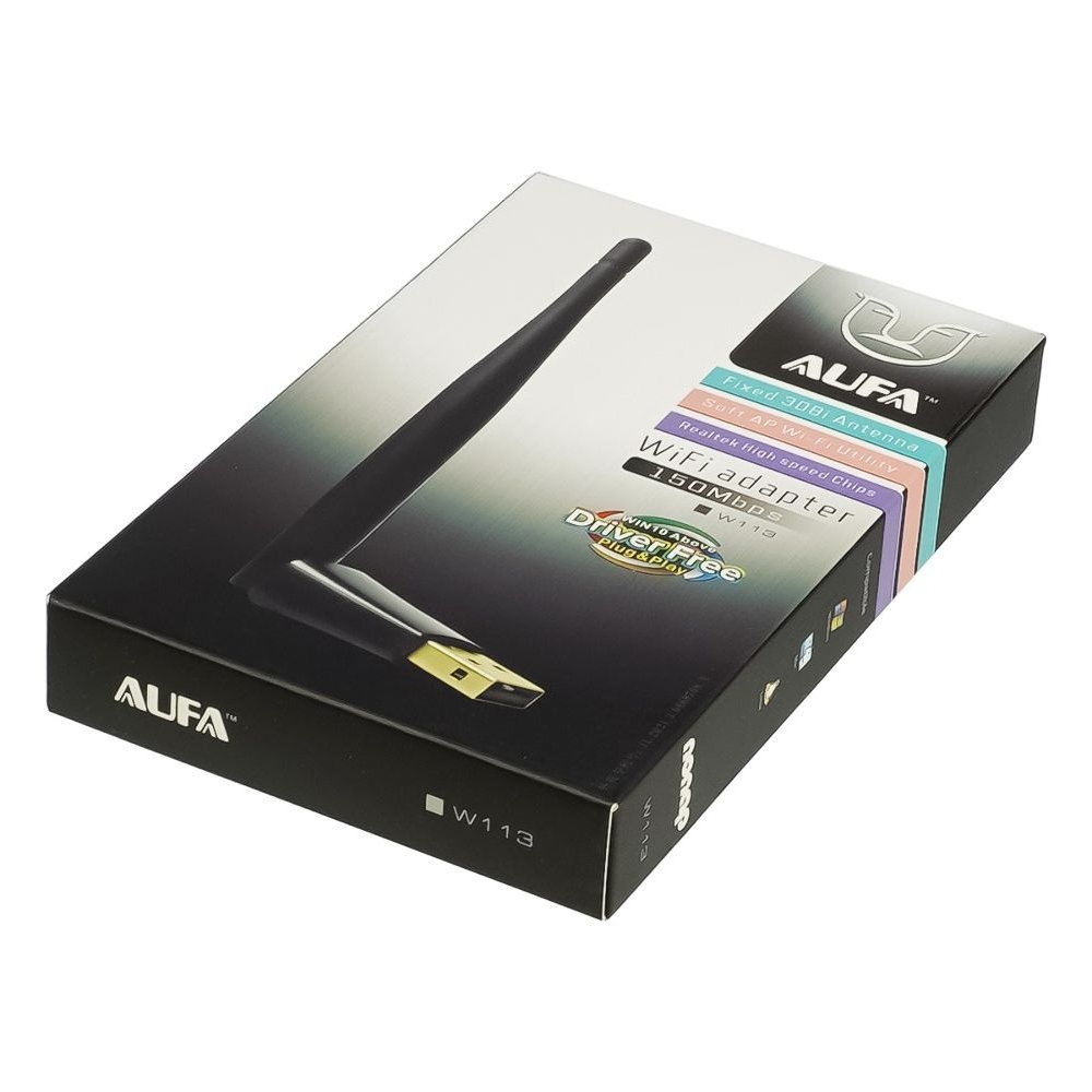Wi-Fi  Alfa W113 USB 150Mbps 3DBi black