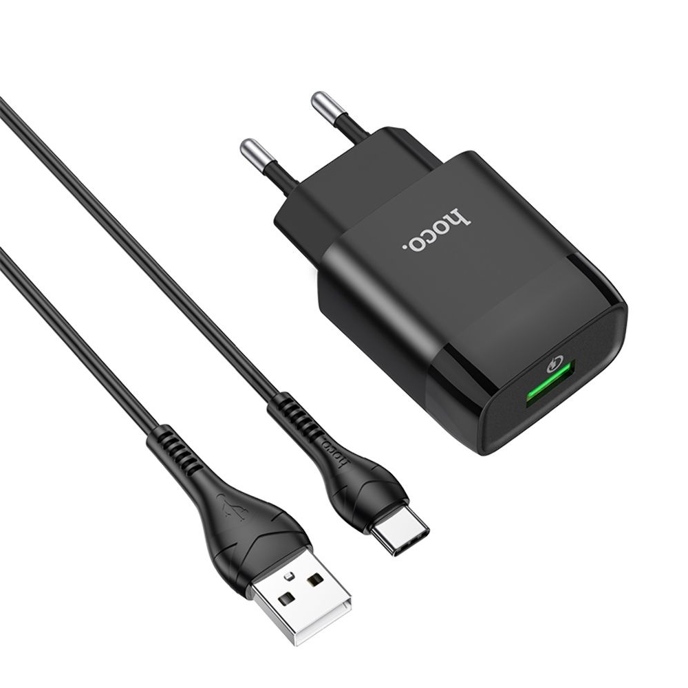    Hoco C72Q USB QC  +  USB to Type-C