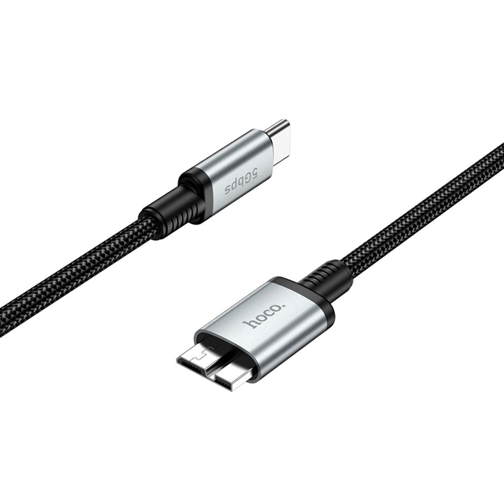   Hoco US10 Type-C to Micro USB3.0 5Gbit/s 0.5m black