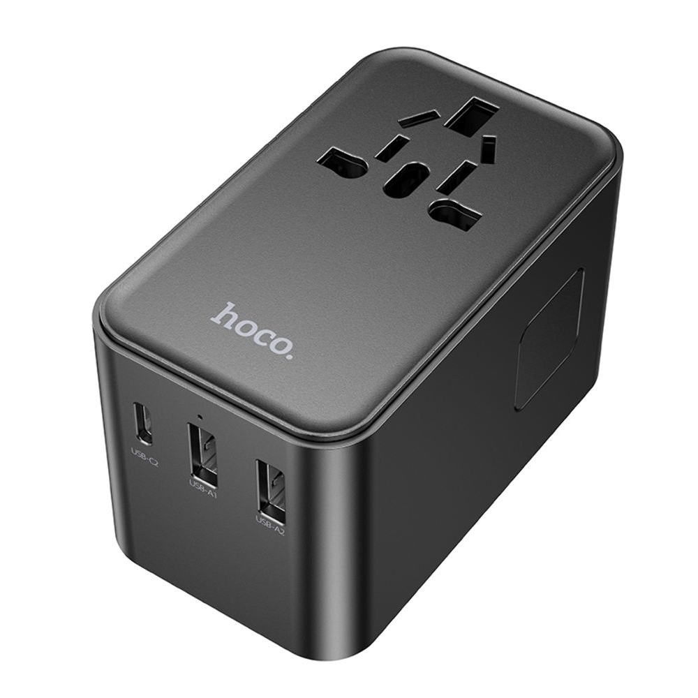     Hoco AC18 2 USB/ Type-C PD 35W black