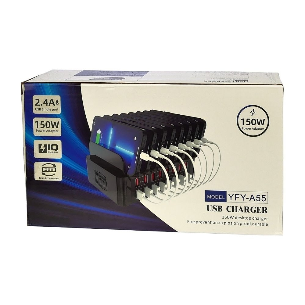   YFY-A55 (16 USB 5V/ 2.4A, 150W)