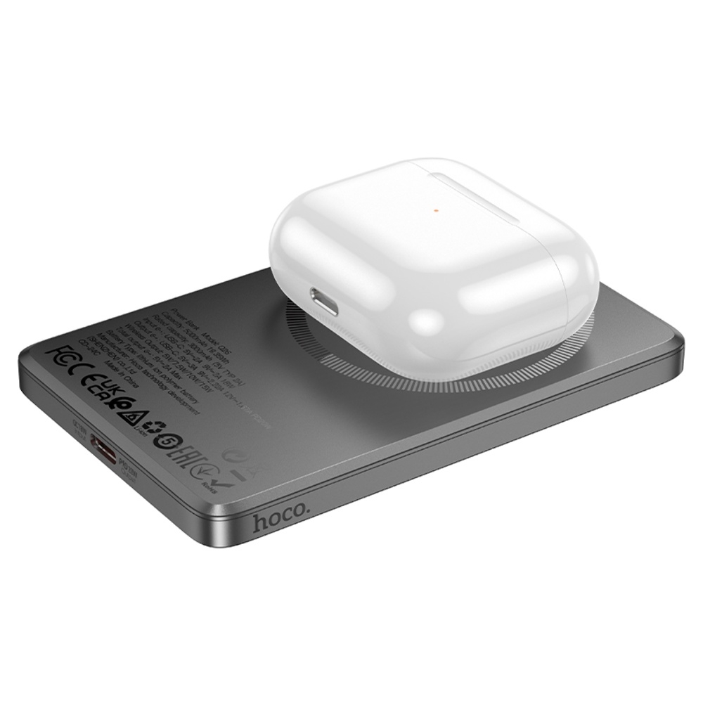 Power bank Hoco Q26 5000mAh PD 20W      metal gray