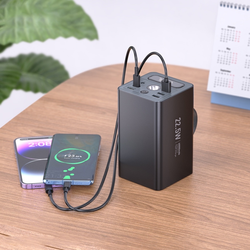 Power bank Hoco J138 60000mAh 22.5W PD 20W   black