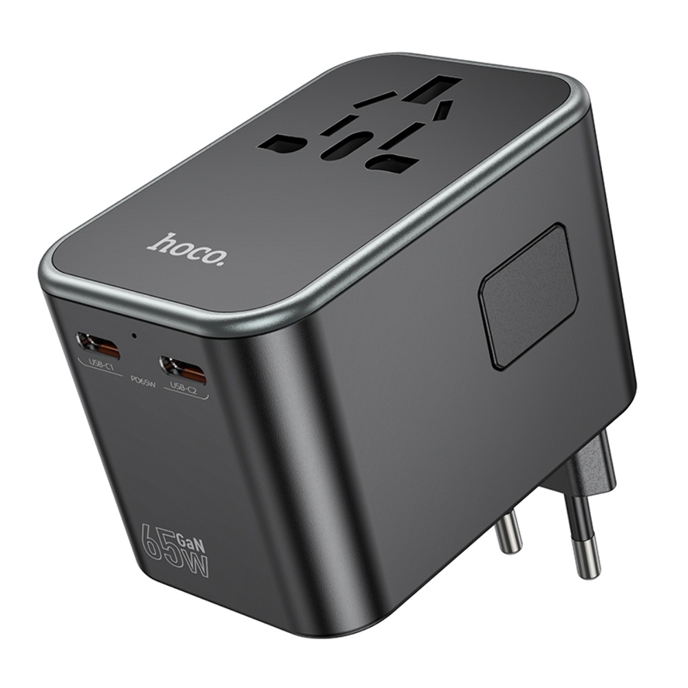    Hoco AC17 USB/ 2 PD Type-C 65W black