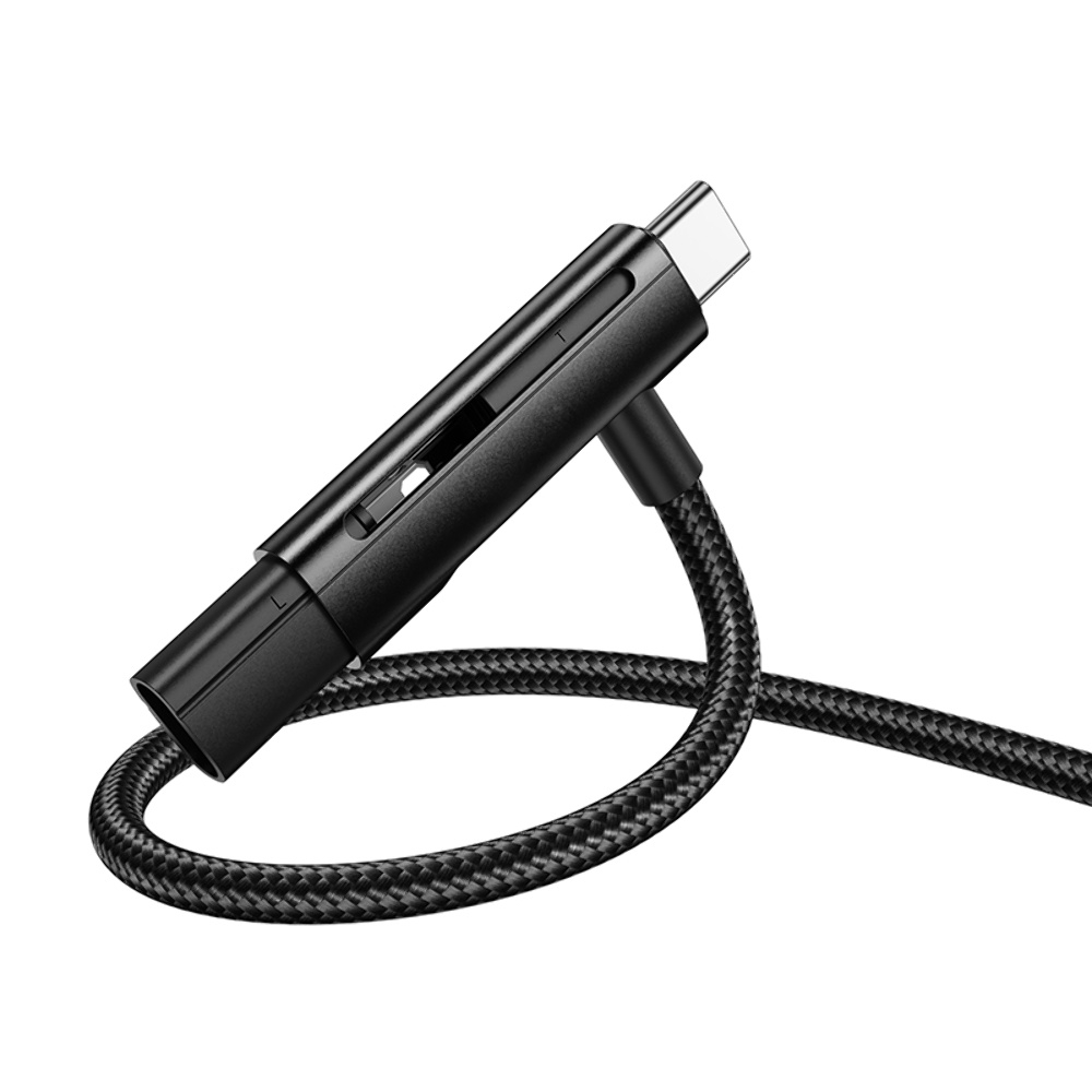  Hoco U135 21 Type-C to Lightning/ Type-C 1.2m black
