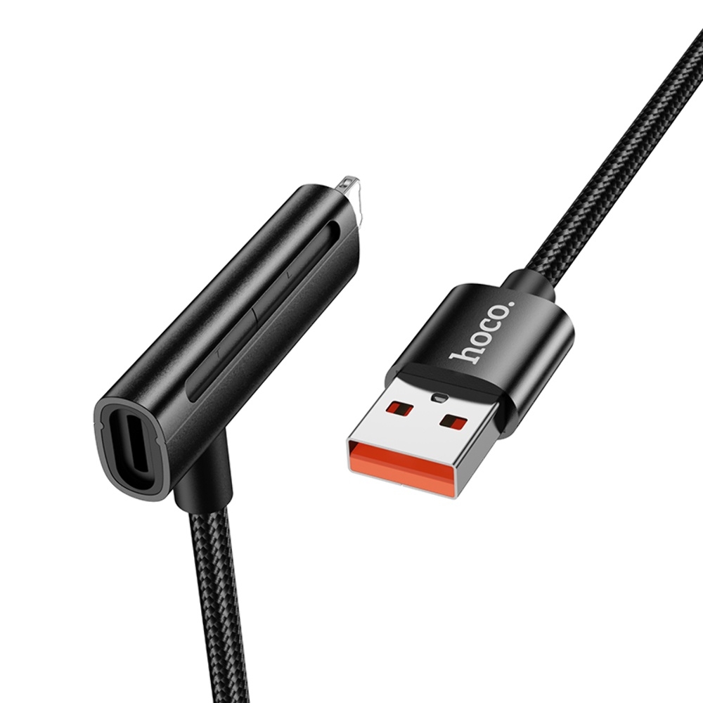  Hoco U135 21 USB to Lightning/ Type-C 1.2m black