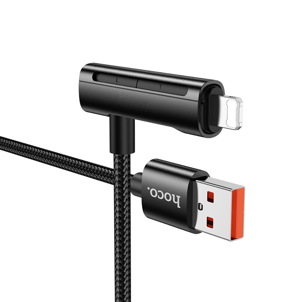  Hoco U135 21 USB to Lightning/ Type-C 1.2m black