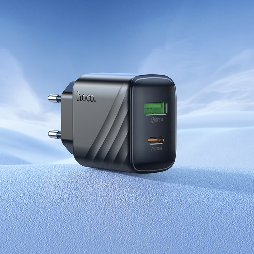    Hoco CS25A USB/ Type-C QC PD black