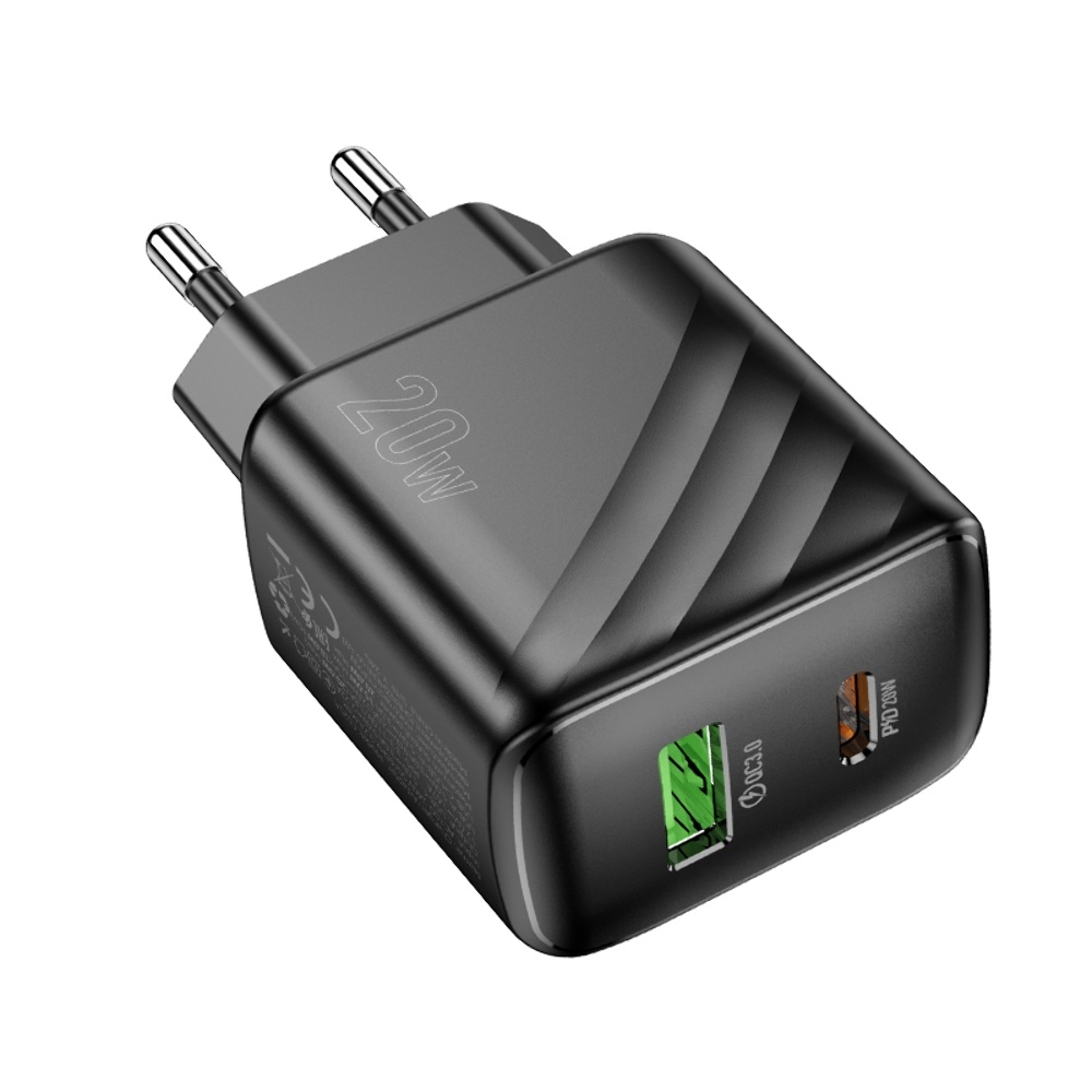    Hoco CS25A USB/ Type-C QC PD black