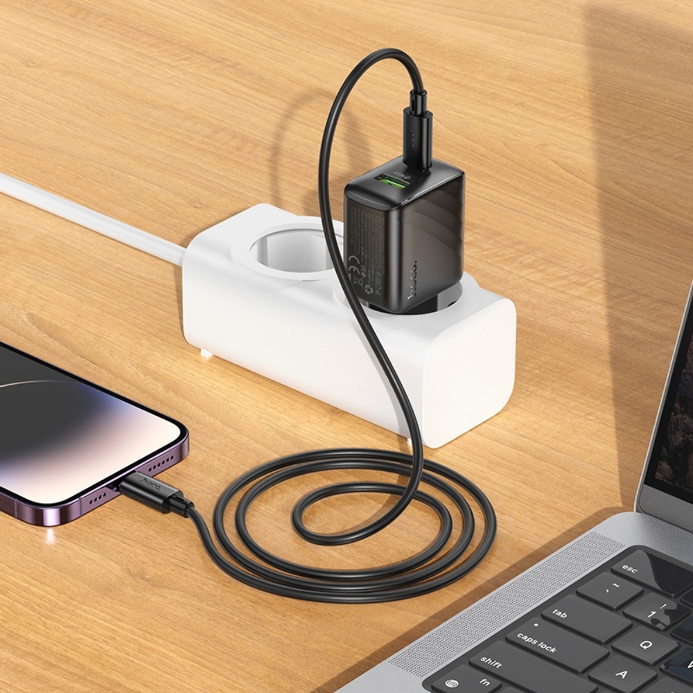    Hoco CS25A USB/ Type-C QC PD black