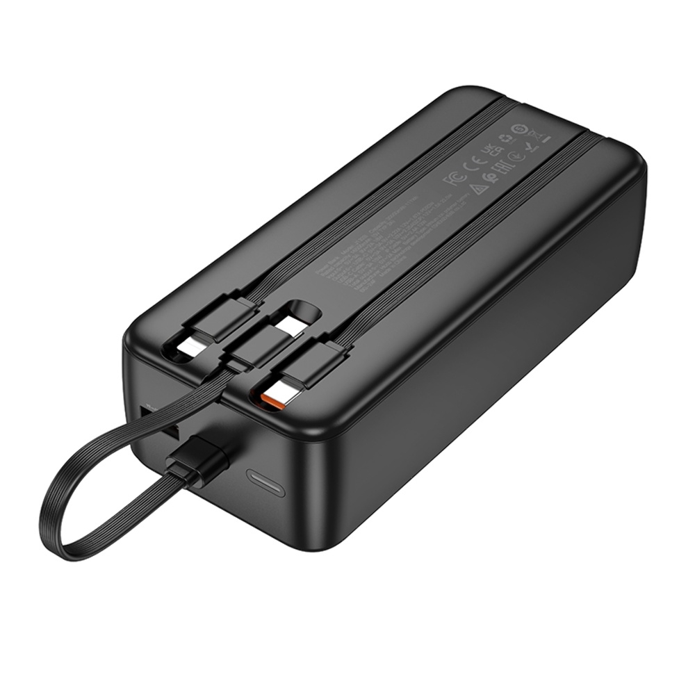 Power bank Hoco J132B 30000mAh 22.5W+ PD 20W +  31 Type-C/ Lightning/ MicroUSB black