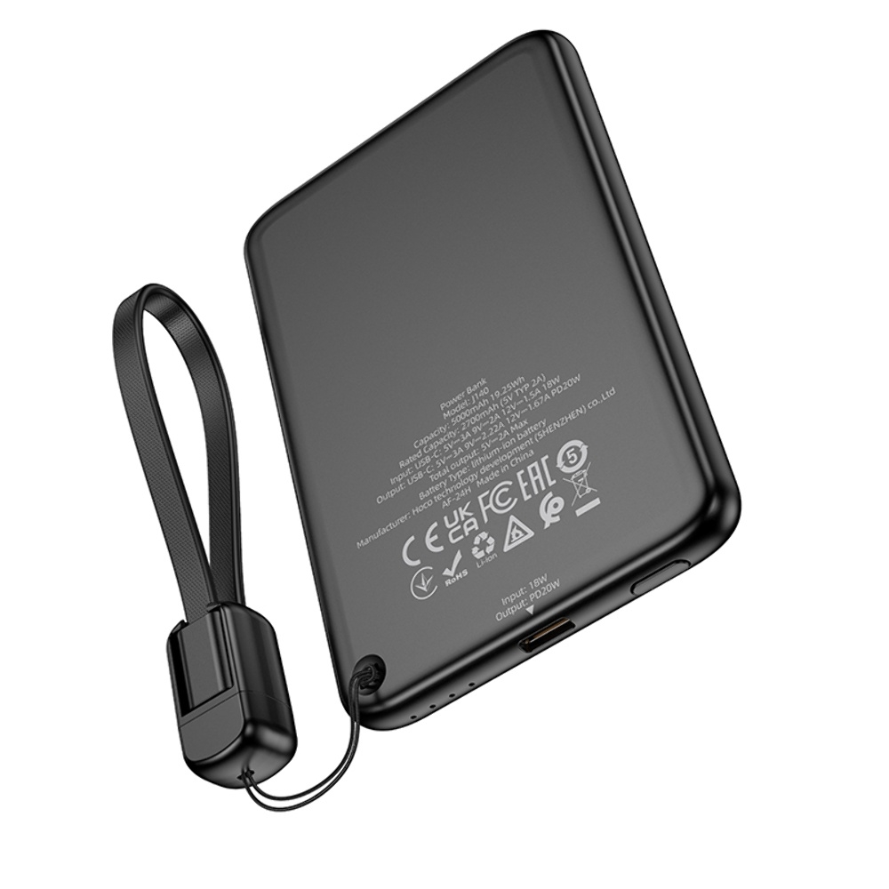 Power bank Hoco J140 5000mAh PD 20W +  Type-C black