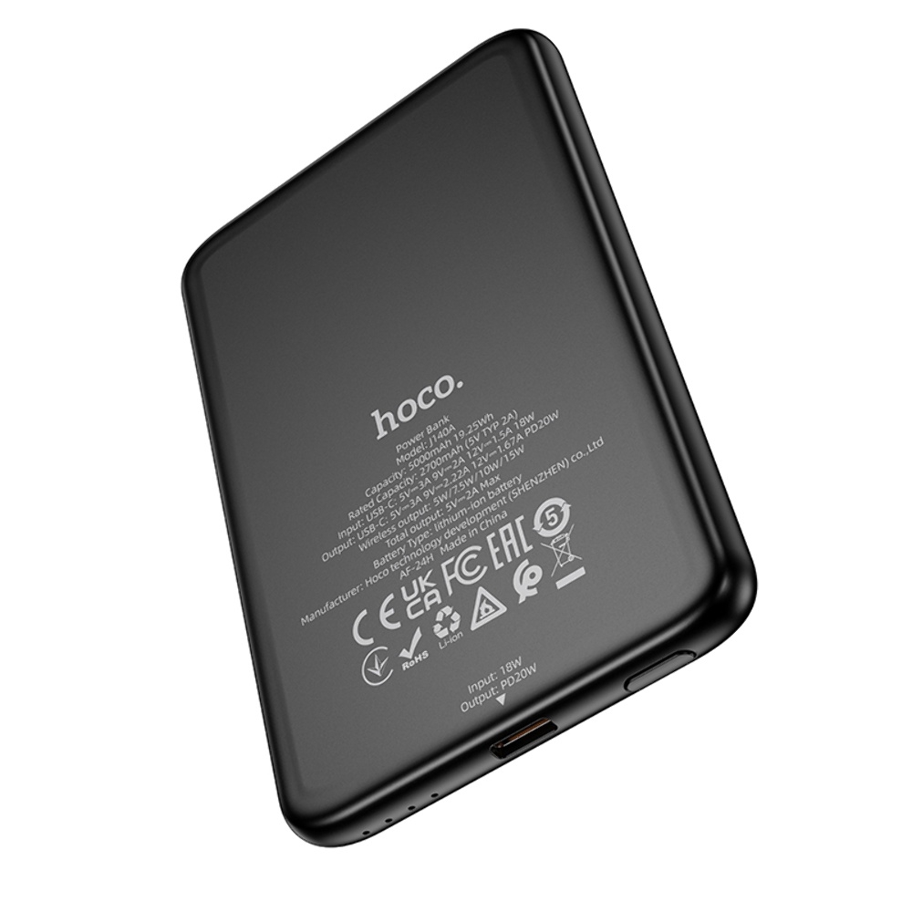 Power bank Hoco J140A 5000mAh PD 20W      black