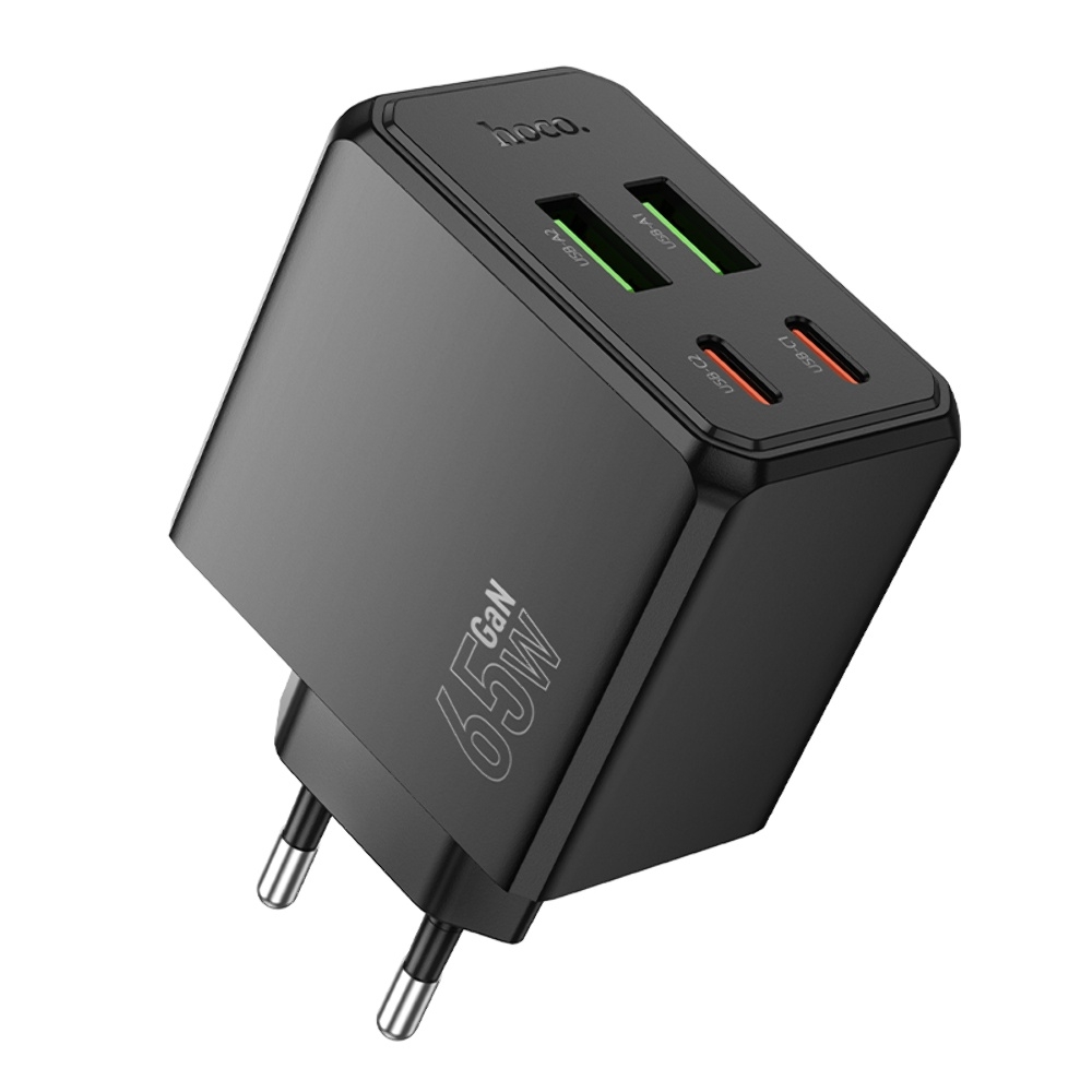    Hoco CS19A 2 USB/ 2 Type-C PD 65W black