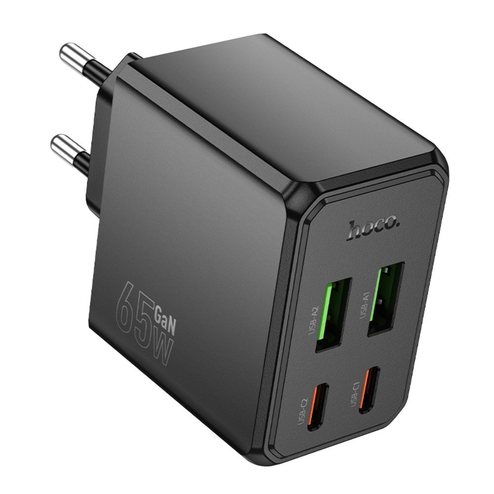    Hoco CS19A 2 USB/ 2 Type-C PD 65W black