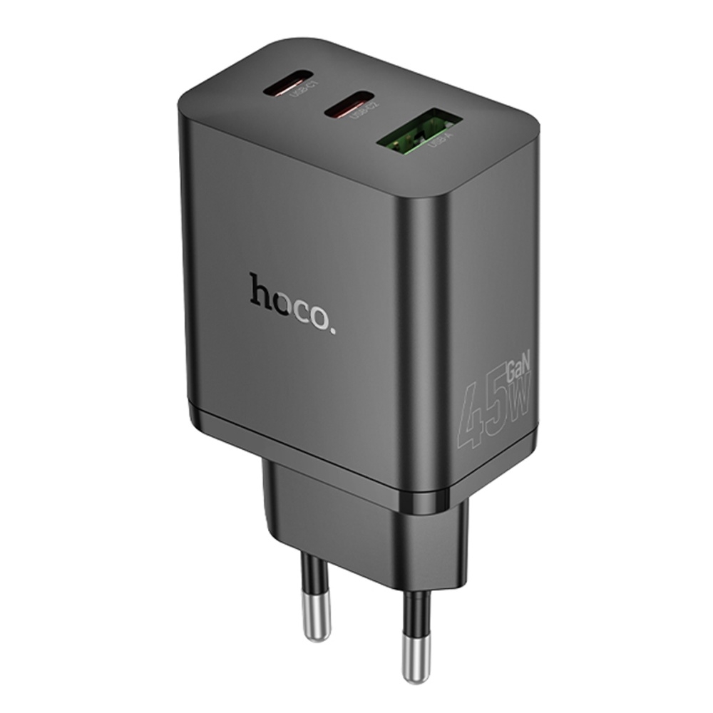    Hoco N50 USB/ 2 Type-C PD 45W black