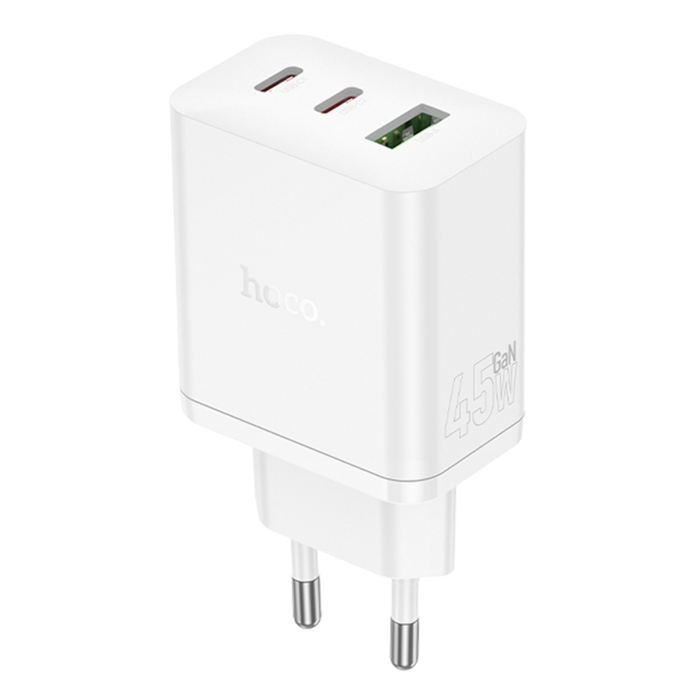    Hoco N50 USB/ 2 Type-C PD 45W white