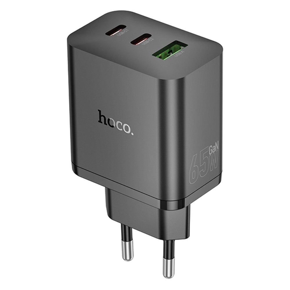    Hoco N51 USB/ 2 Type-C PD 65W black