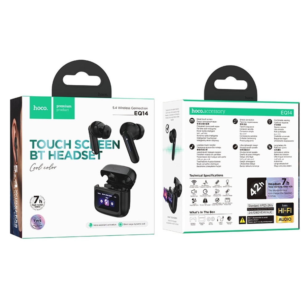  TWS  Hoco EQ14  black