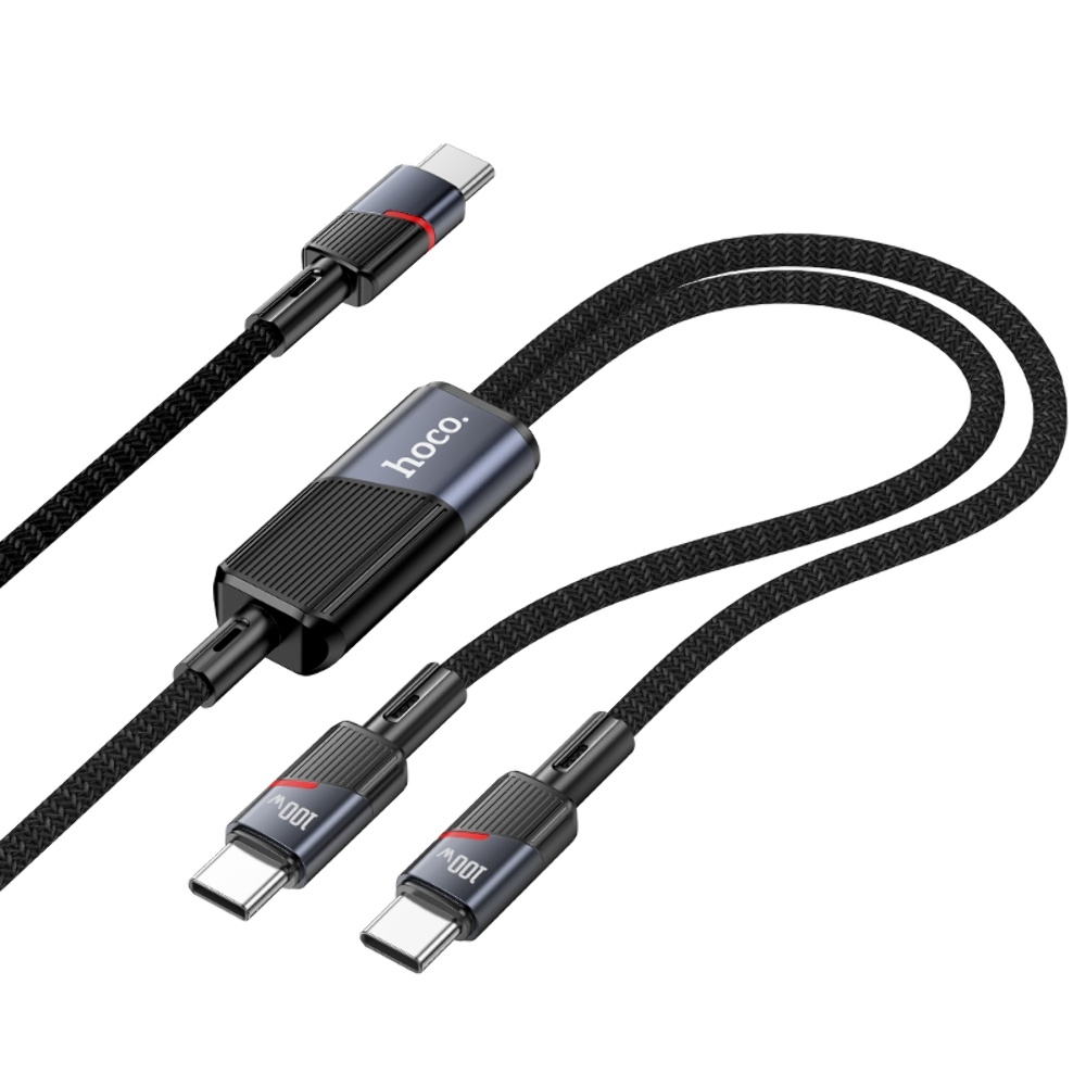 Hoco U139 21 Type-C to Type-C/ Type-C PD 100W 1.2m black