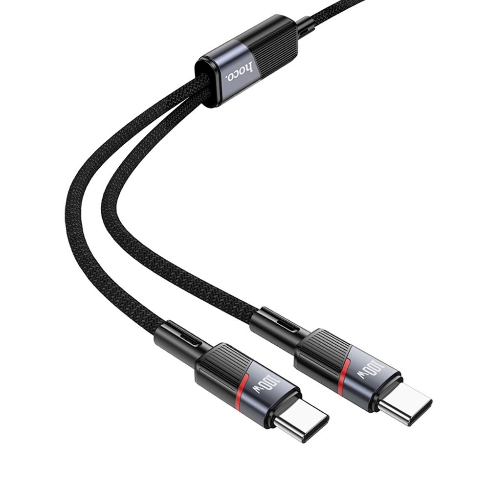  Hoco U139 21 Type-C to Type-C/ Type-C PD 100W 1.2m black