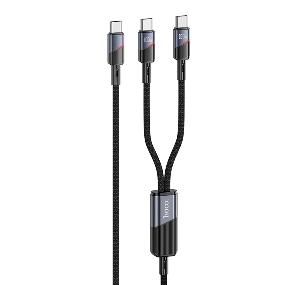  Hoco U139 21 Type-C to Type-C/ Type-C PD 100W 1.2m black