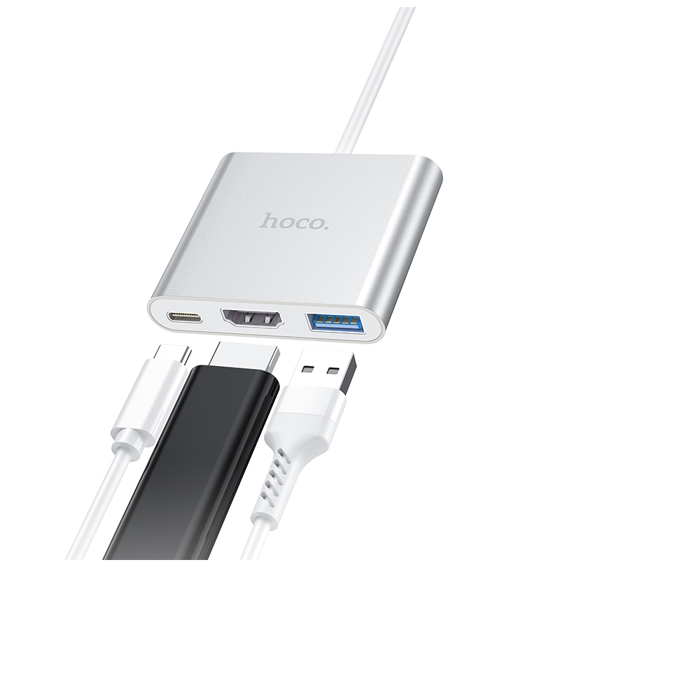   Hoco HB14 Type-C to USB3.0+HDMI+PD 