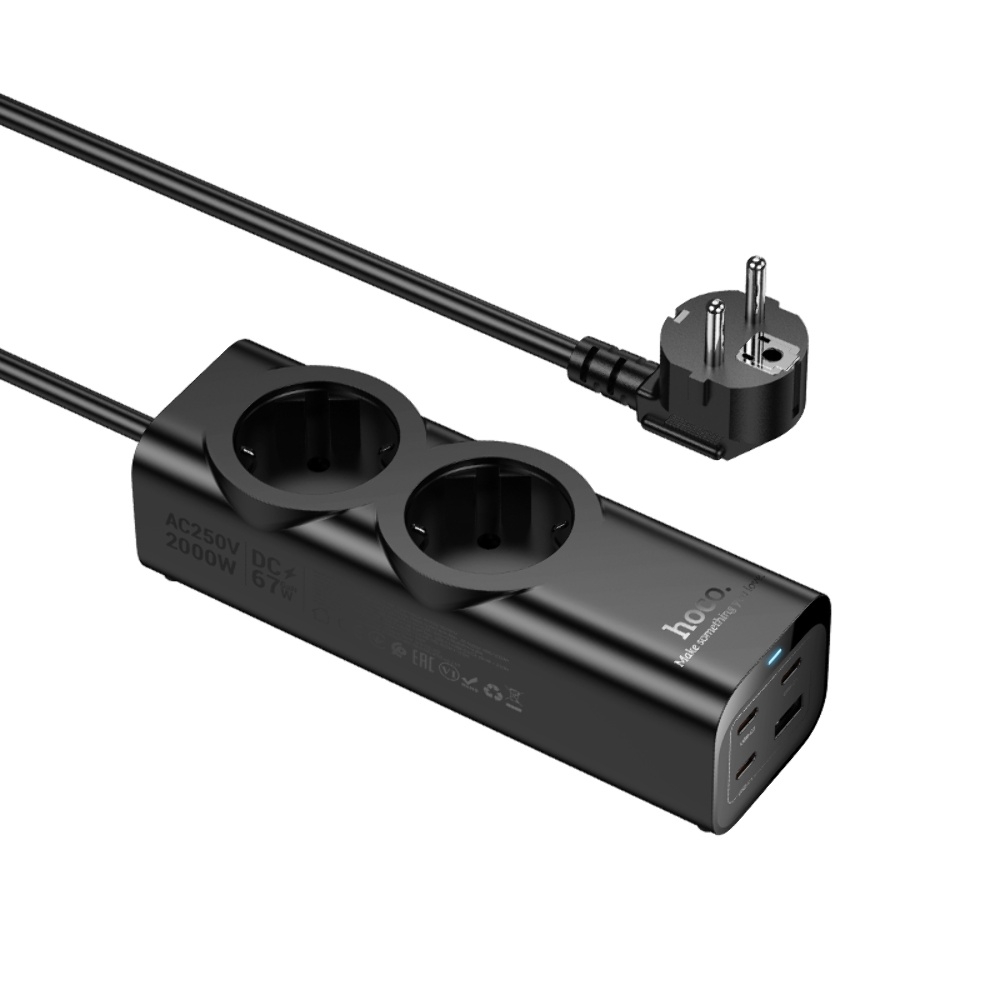     Hoco NS10 USB/ 3 Type-C PD 67W 2  2m black