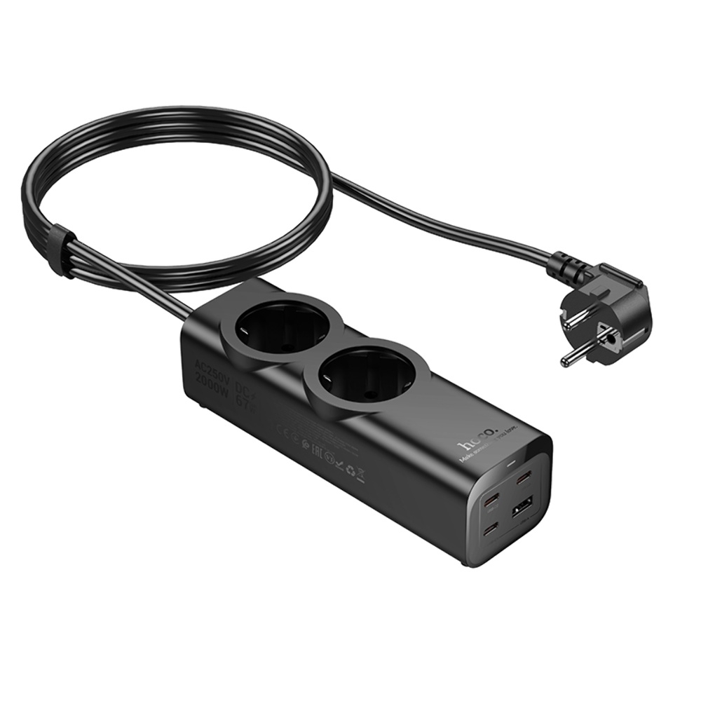     Hoco NS10 USB/ 3 Type-C PD 67W 2  2m black