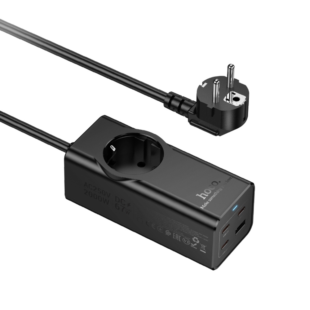     Hoco NS9 USB/ 3 Type-C PD 67W 1  2m black