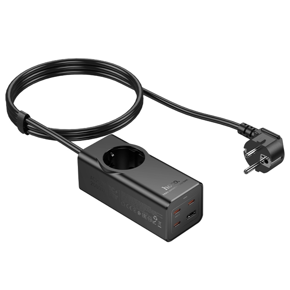     Hoco NS9 USB/ 3 Type-C PD 67W 1  2m black