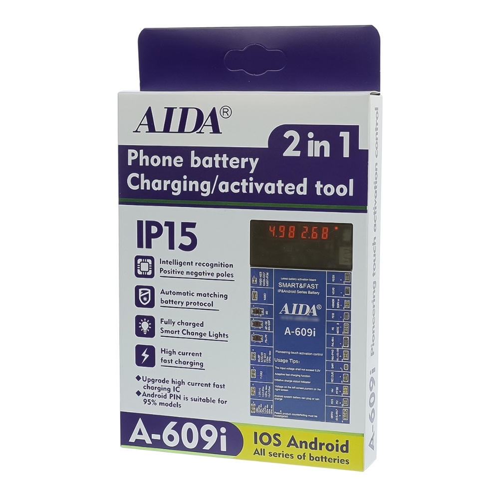      Aida A-609i . . (6G -15 Pro Max, HUA, OPPO, VIVO, MI, SAM, ZTE;  Type-C/ USB A/  )