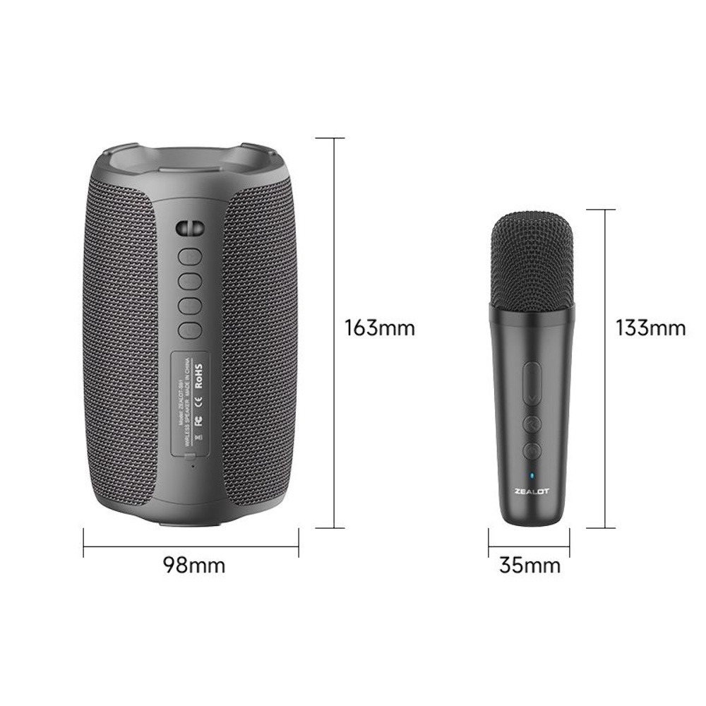  Bluetooth  ZEALOT S61M  LED  +  Black