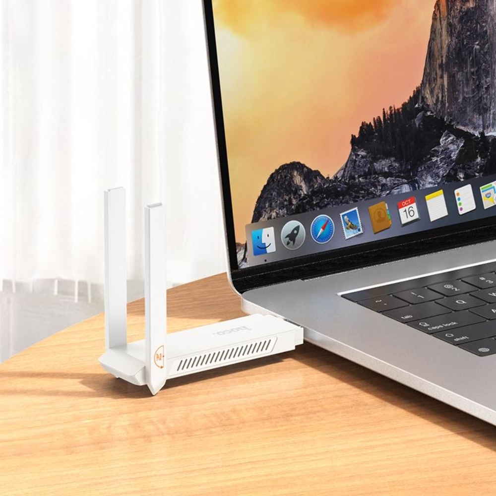  USB  Wi-Fi Hoco HI40 white