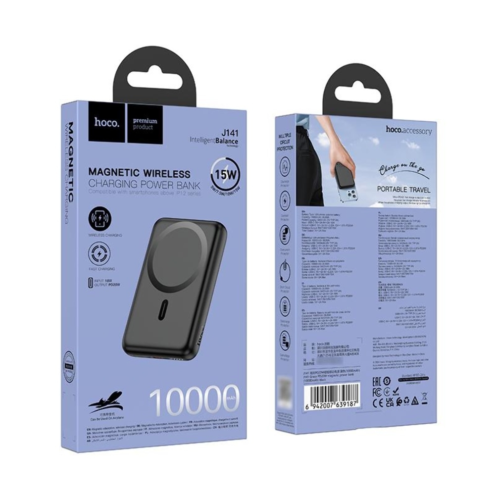 Power bank Hoco J141 10000mAh PD 20W black