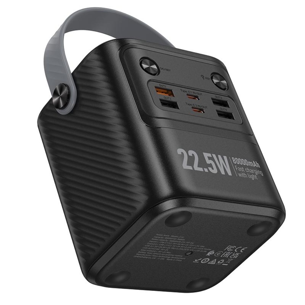 Power bank Hoco J152 80000mAh 22.5W/ PD 20W black