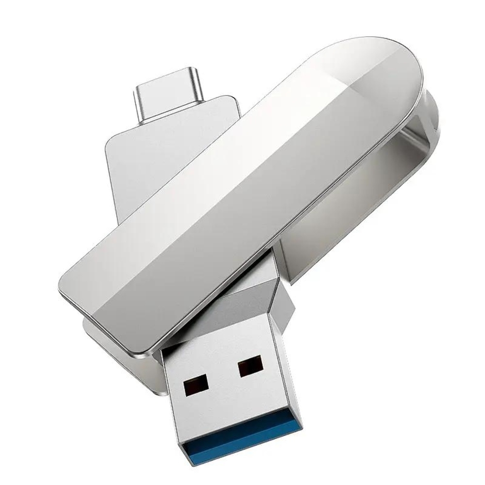 USB  Hoco UD10 16GB Wise   Type-C + USB-A   USB3.0 metal gray