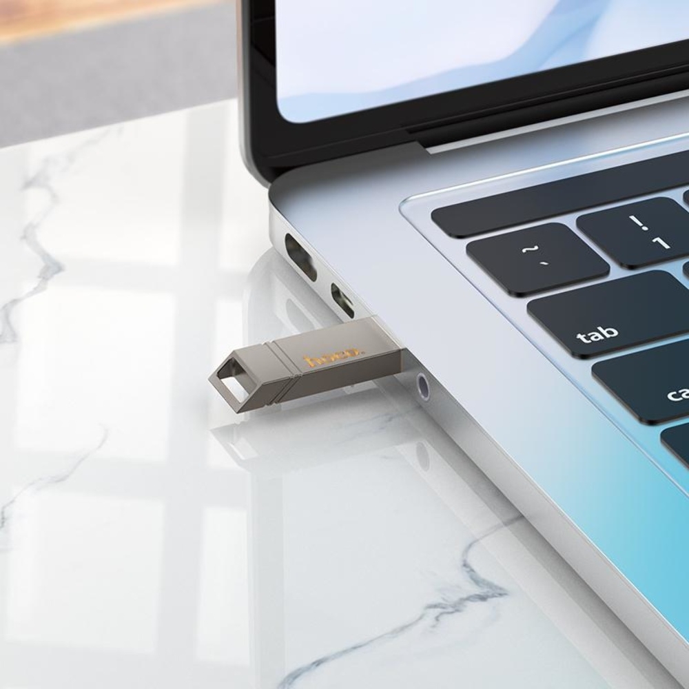 USB  Hoco UD13 64GB Wise Type-C/ USB3.2 metal gray