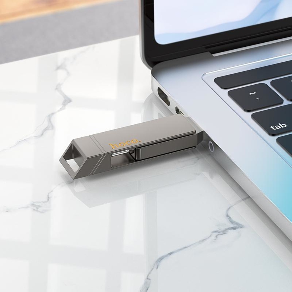 USB  Hoco UD15 64GB Wise Type-C/ USB3.2 metal gray