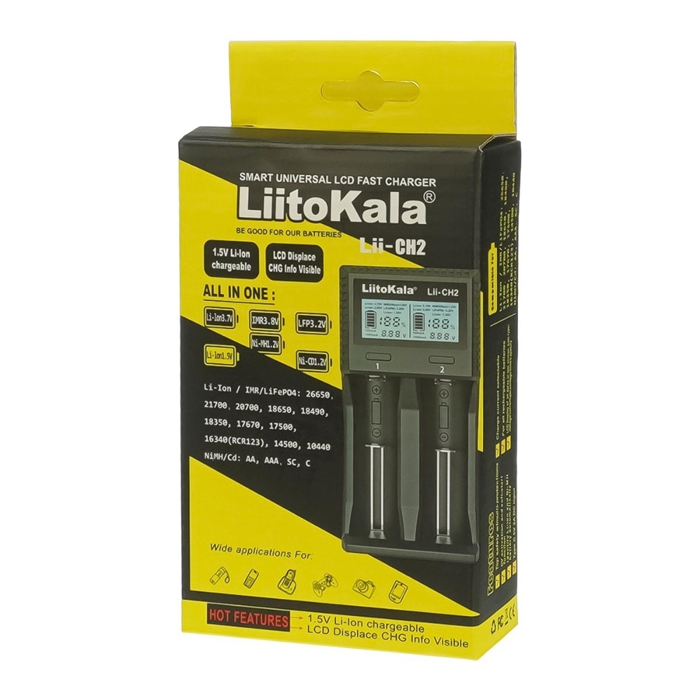    LiitoKala Lii-CH2   18650/ /   , 2 