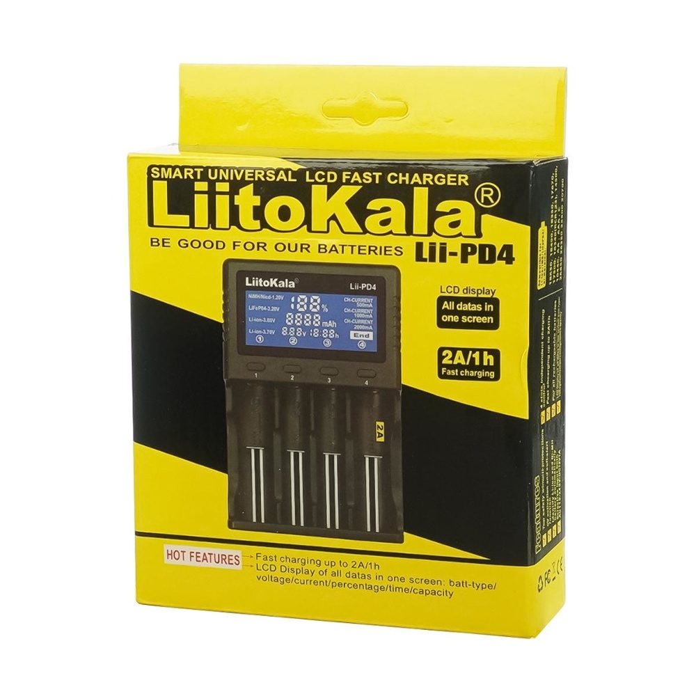      LiitoKala Lii-PD4   18650/ /   , 4 
