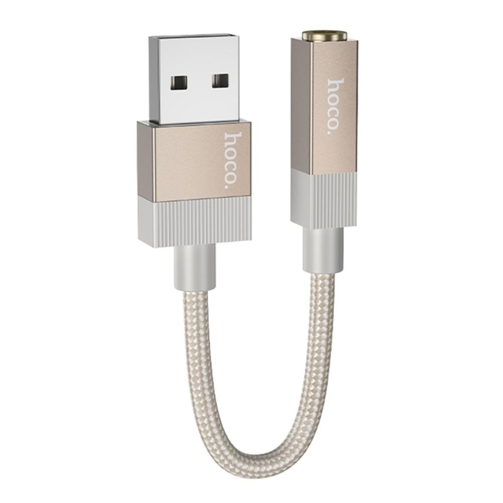   Hoco UPA32D USB to Jack 3.5 gold