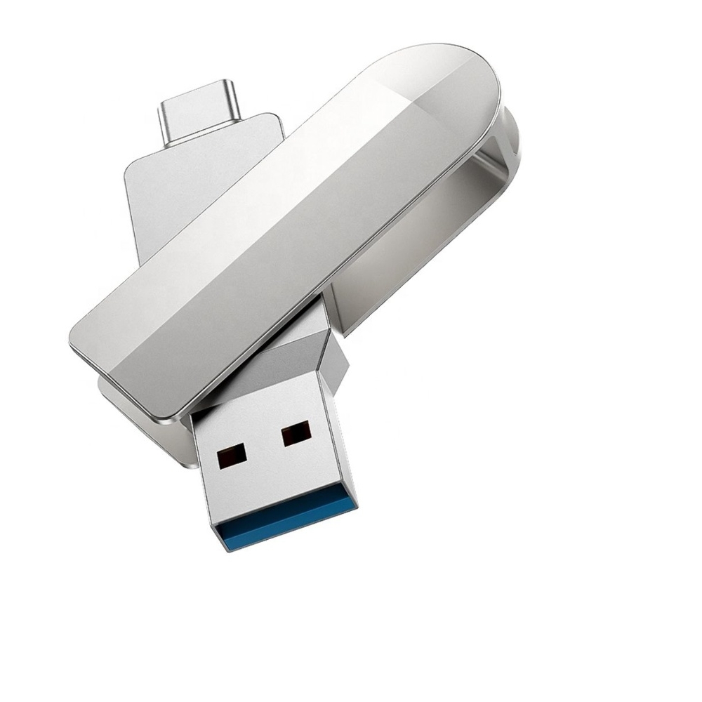 USB   Hoco UD10 128GB 2  1 USB 3.0/ Type-C  silver