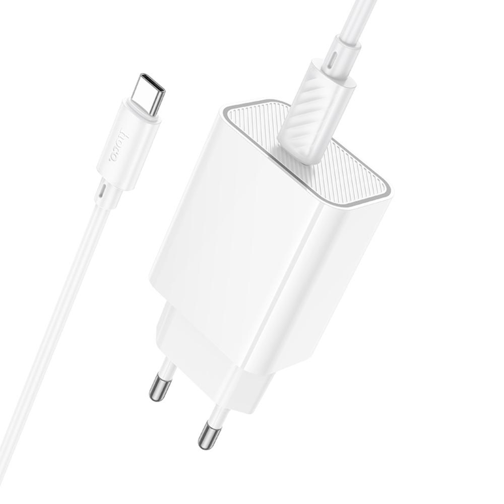    Hoco C143A Type-C PD white +  Type-C to Type-C